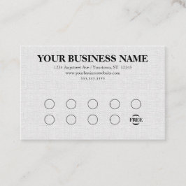 Gray Linen Look Generic Rewards Visitekaartje