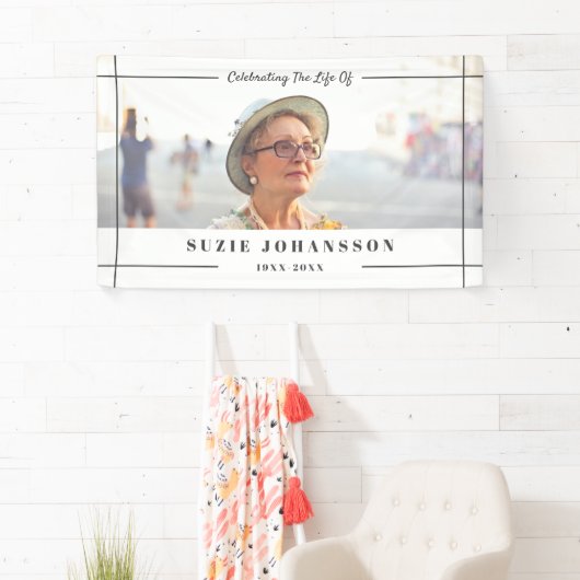 Gray Lines Foto van het leven Spandoek (Insitu)