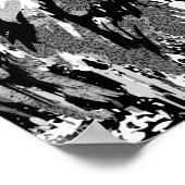 Gray Lion Portret Tekening - Lion Poster Afdrukken (Hoek)