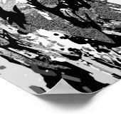 Gray Lion Portret Tekening - Lion Poster Afdrukken (Hoek)