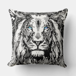 Gray Lion Portret Tekening - Lion Sierkussen