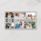 Gray Logo Foto Collage Professional Fotograaf Visitekaartje (Voorkant)