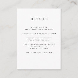 Gray | Magnolia WEDDING Hotelgegevens Accommodatie Informatiekaartje