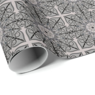 Gray Mandala Cadeaupapier