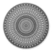 Gray mandala keramische knop (Voorkant)