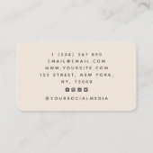 Gray Mandala Wellness Coach Modern Social Media Visitekaartje (Achterkant)