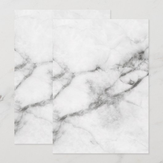 Gray Marble Flat Kaart (Voorkant / Achterkant)