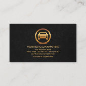 Gray Marble Grunge Golden Arrows Car Details Visitekaartje (Achterkant)