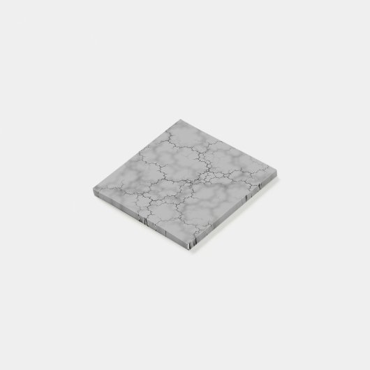 Gray Marble Pattern Post-it® Notes (Schuin)
