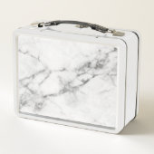 Gray Marble Personalized Lunch Box (Achterkant)