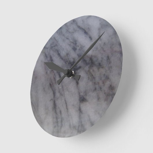 Gray Marble Ronde Klok (Hoek)