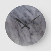Gray Marble Ronde Klok (Voorkant)