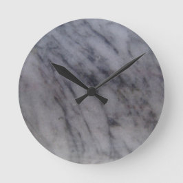 Gray Marble Ronde Klok