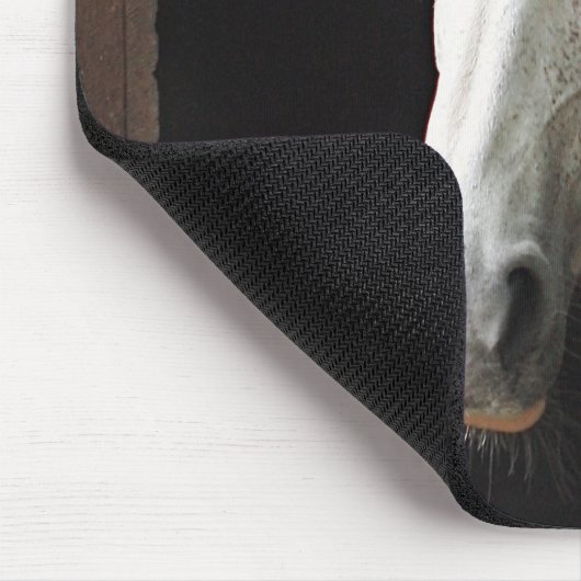 Gray Mare Horse Animals Mousepad Muismat (Hoek)