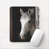 Gray Mare Horse Animals Mousepad Muismat (Met muis)