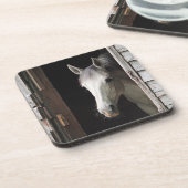 Gray Mare Horse Bier Onderzetter (Linkerzijde)