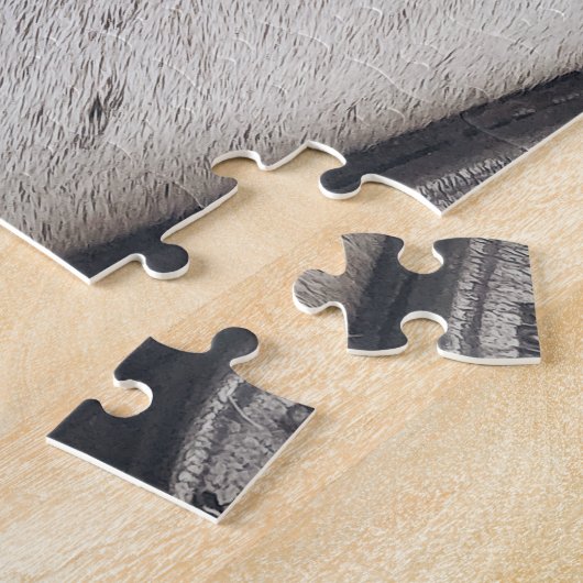 Gray Mare Horse, dichtbij oog Legpuzzel (Zijkant)