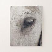 Gray Mare Horse, dichtbij oog Legpuzzel (Verticaal)