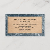 Gray Marmer Granite Splashback Kitchen Countertop Visitekaartje (Achterkant)