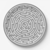 Gray Maze Papieren Bordje (Voorkant)