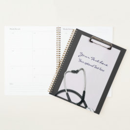 Gray Medical Klembord met Stethoscoop Planner