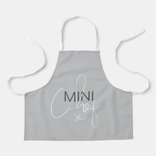 Gray Mini Chef Schort