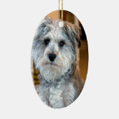 Gray Miniature Schnauzer Keramisch Ornament (Rechts)