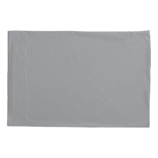 Gray minimalist custom name  kussensloop (Achterkant)