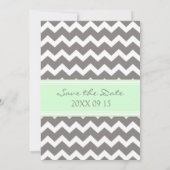 Gray MInt Wedding Save the Date Card (Achterkant)