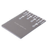 Gray Mirror Glam Glamor Chic Notitieboek journal (Linkerzijde)