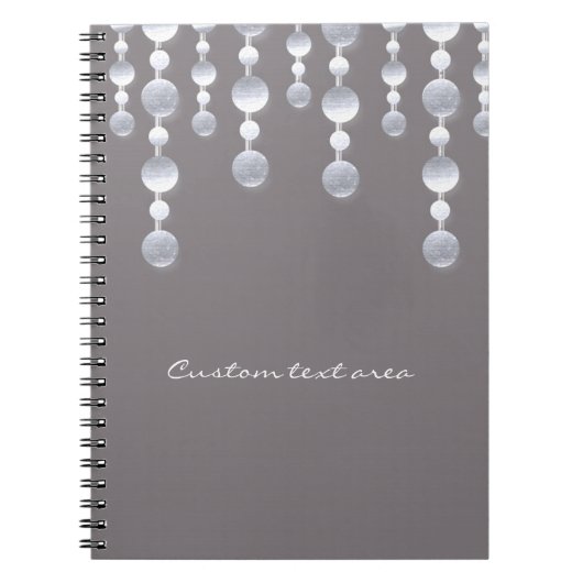 Gray Mirror Glam Glamor Chic Notitieboek journal (Voorkant)