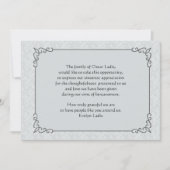 Gray Mist Bereavement Hartelijk dank Notitiekaartje (Voorkant)