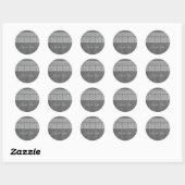 Gray Modern Bohemian Dank je Stickers (Vel)