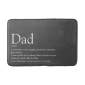 Gray Modern Cool Pap Papa Definitie Badmat (Voorkant)