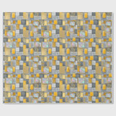 Gray | Modern faux glitter & opaal inpakpapier (Vlak)