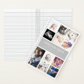 Gray Modern Gallery Tien Baby Foto collage Notitieboek (Binnen)