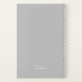 Gray Modern Gallery Tien Baby Foto collage Notitieboek (Achterkant)