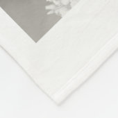 Gray Modern Monogram minimalistisch fotocollage Fleece Deken (Hoek)