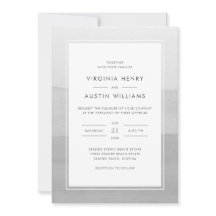 Gray Modern Photo Wedding