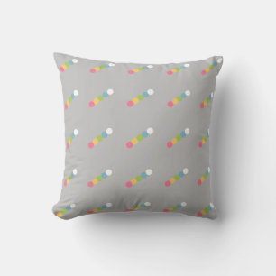 Gray Modern Polka Dot Pattern Kussen