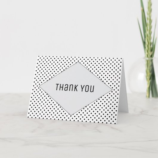 Gray Modern Polka Dots Bedankt (Voorkant)