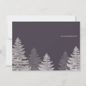 Gray Modern Winter Rehearsal Dinner Invitation Kaart (Achterkant)