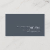 Gray Monogram Consultant Visitekaartje (Achterkant)