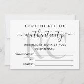 Gray Monogram Groter Certificaat van Authenticitei (Voorkant)