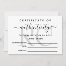 Gray Monogram Groter Certificaat van Authenticitei