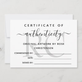 Gray Monogram Groter Certificaat van Authenticitei