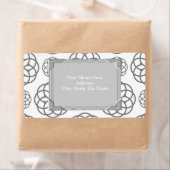 Gray Monogram Labels (Insitu)