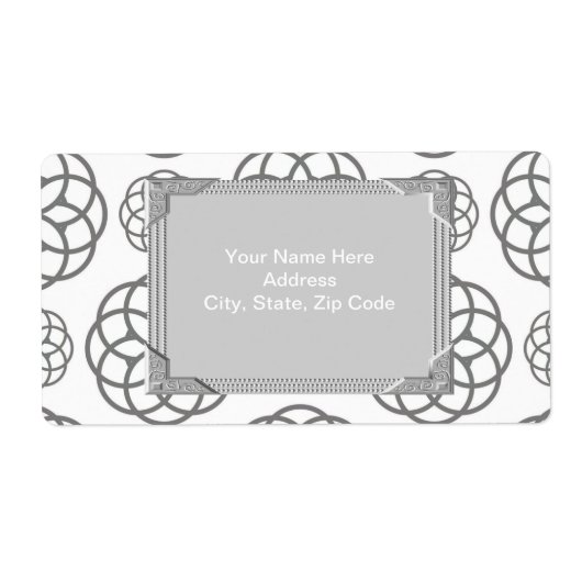 Gray Monogram Labels (Voorkant)