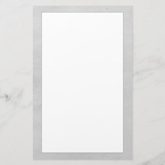 Gray Monogram Wreath Briefpapier (Achterkant)