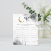 Gray Moon Baby Name Shower Game (Staand voorkant)